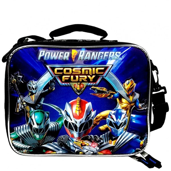 Personalized Power Rangers Insulated Lunch Bag With Adjustable Shoulder Straps