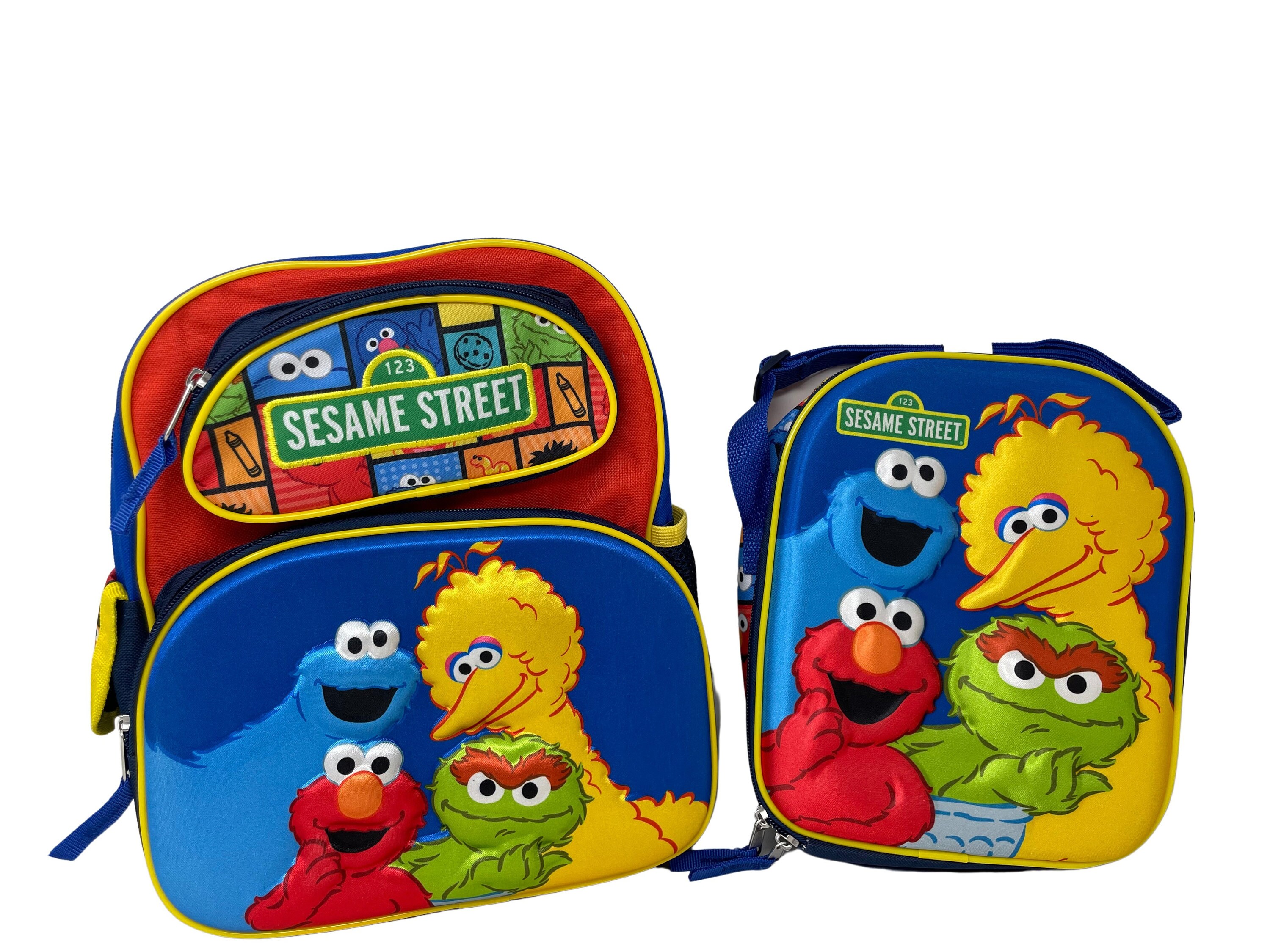 Sesame Street Elmo Boys Girls Soft Insulated School Lunch Box (One size, Multicolor)