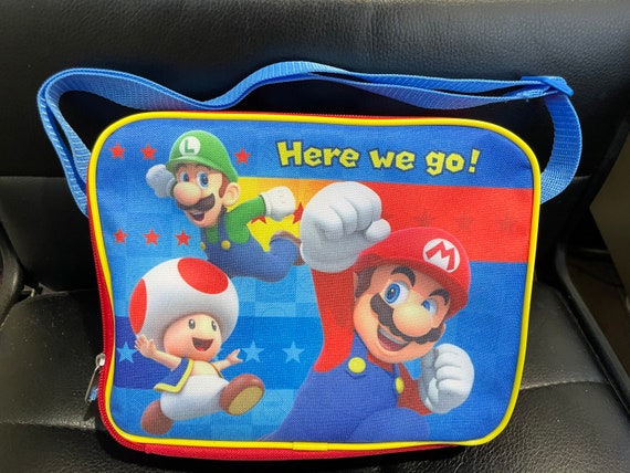 Personalized Nintendo Super Mario Lunch Bag Luigi Toad Bowser