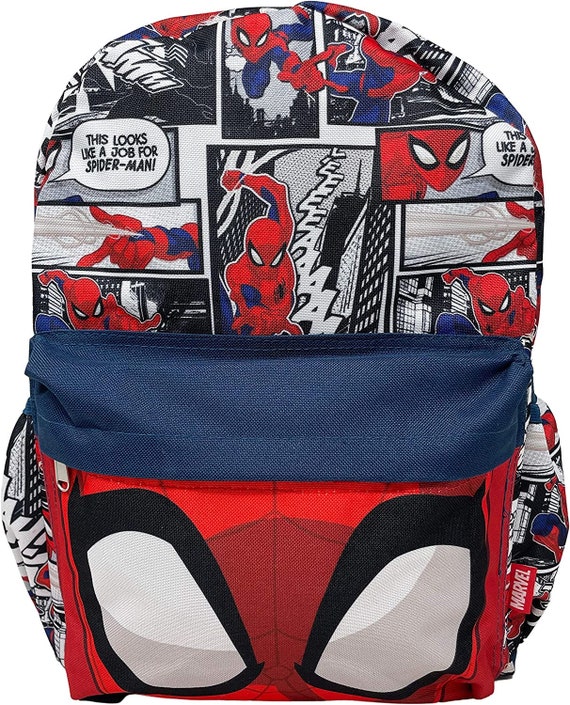 Buy DISNEY Multi Boys Spiderman Thwip Zip Closure Reversible School Bag |  Shoppers Stop