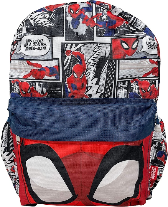 Buy DISNEY Multi Boys Spiderman Thwip Zip Closure Reversible School Bag |  Shoppers Stop