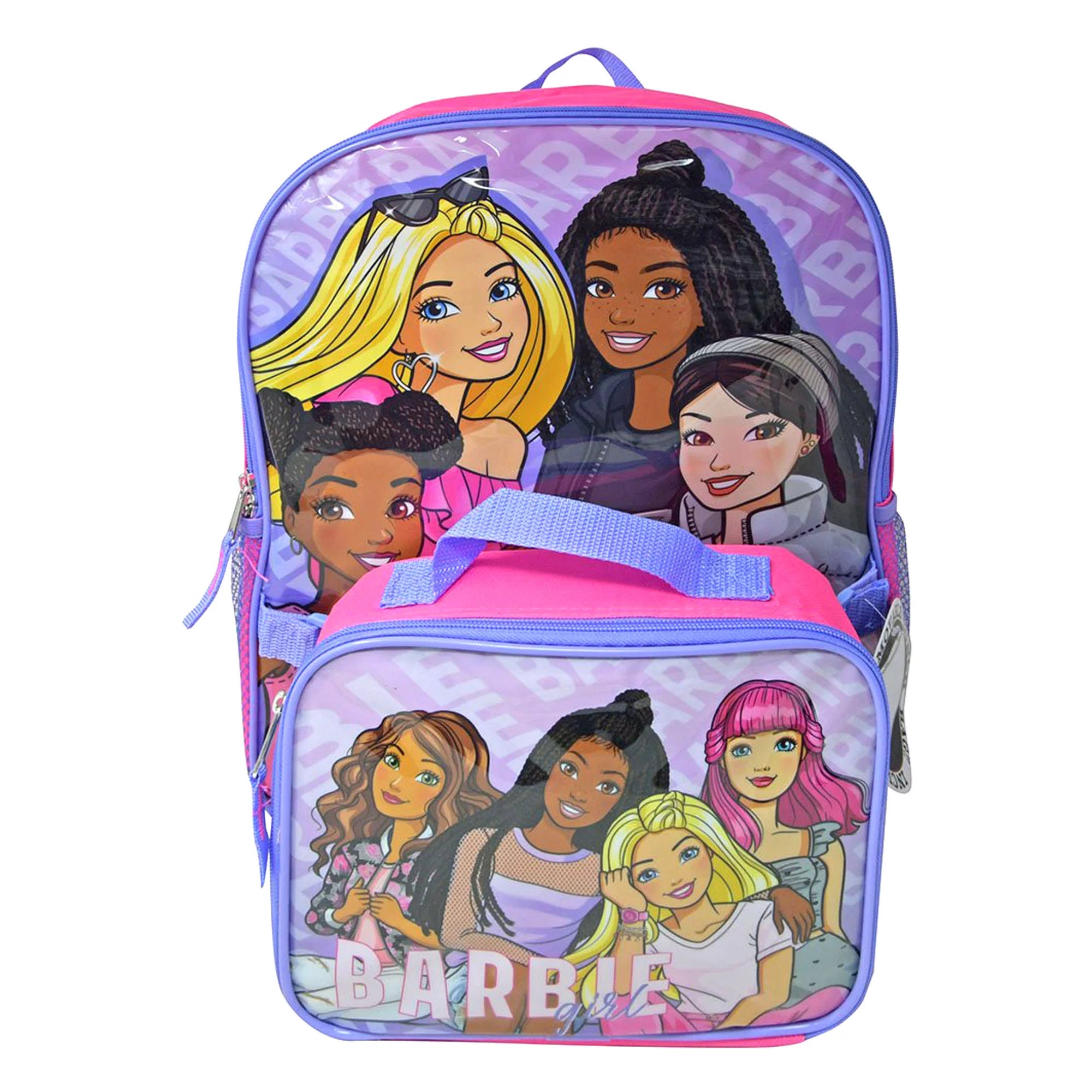 Personalized ACCESSORY INNOVATIONS Barbie 16 Inches Large Backpack With Lunch Bag Set Purple Etsy
