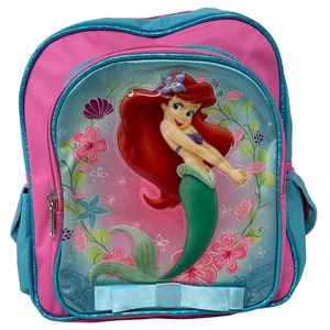 Personalized Disney Princess The Ariel Little Mermaid 10" Mini School Backpack