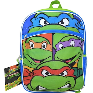 Personalized TMNT 16" Backpack with Plain Front- Ninja Turtles