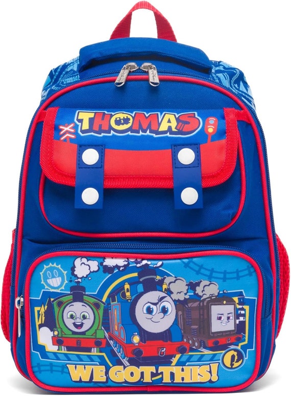 Personalized Ruz Thomas and Friends 12 Inch Pre school Backpack With Padded Back and Adjustable Straps Etsy