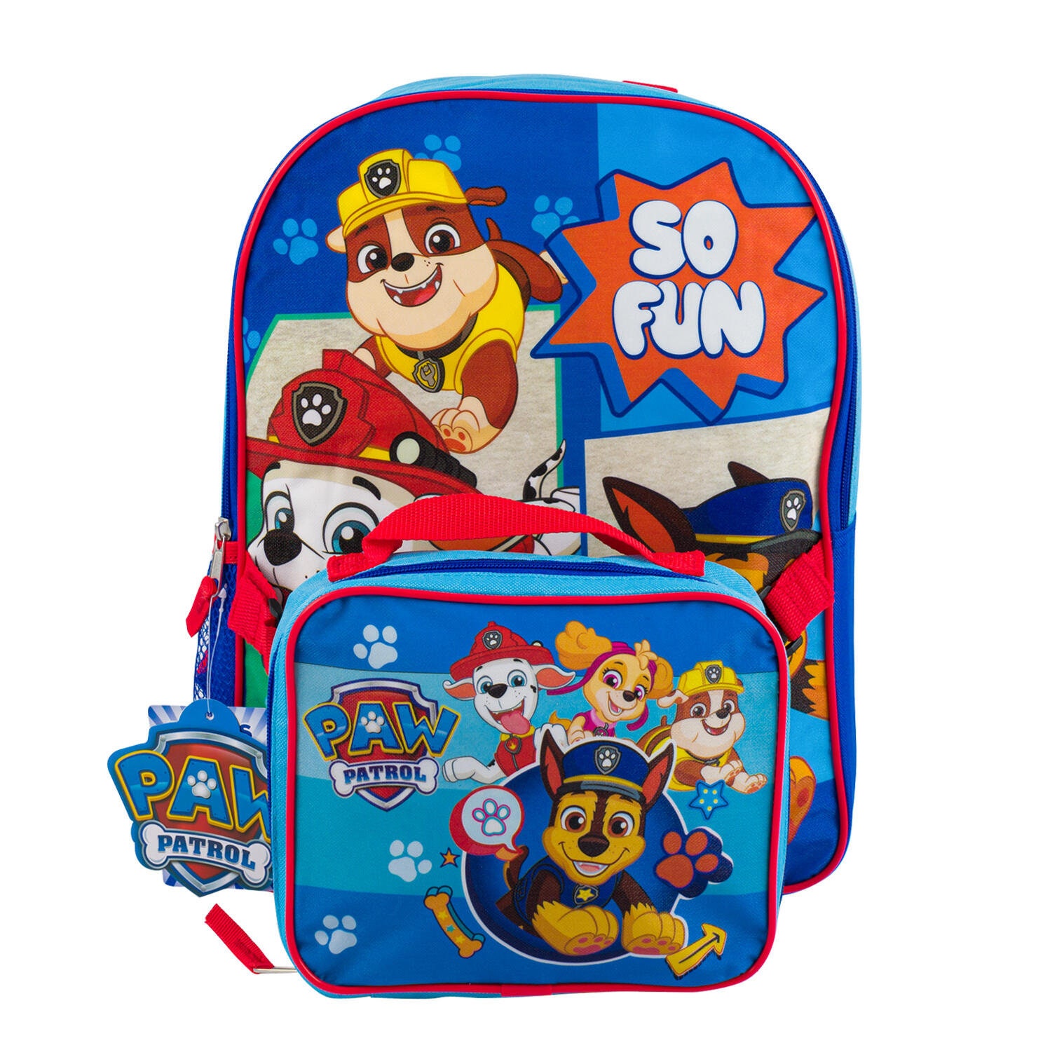 Personalized Paw Patrol 16 Inches Large Backpack With Lunch 