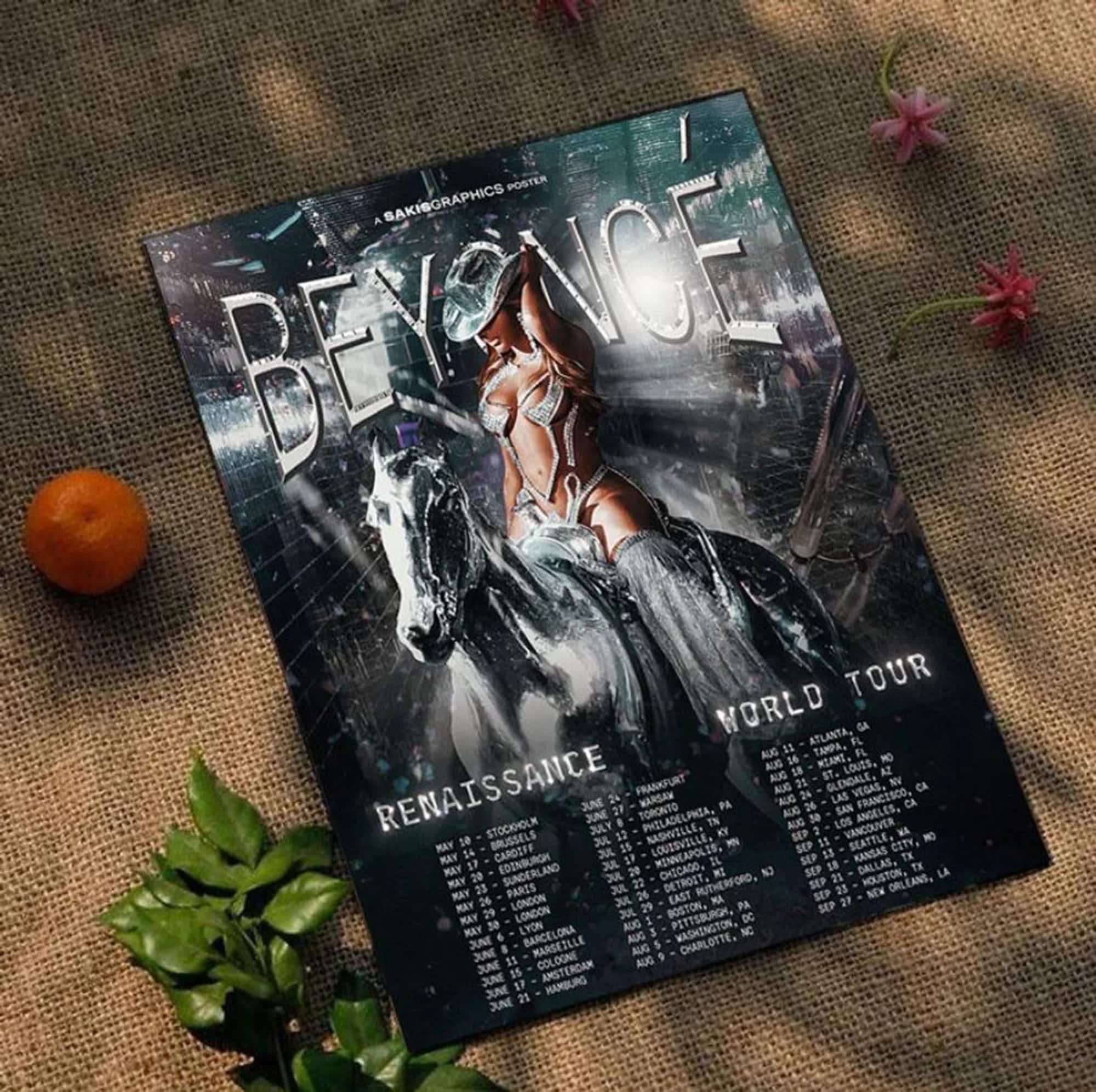 Beyonce Renaissance Tour Poster, World Tour 2023 Poster by Lais Lerner ...