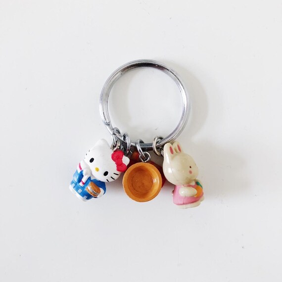 Hello Kitty Onsen Hot Spring Keychain Vintage 2000 - Gem
