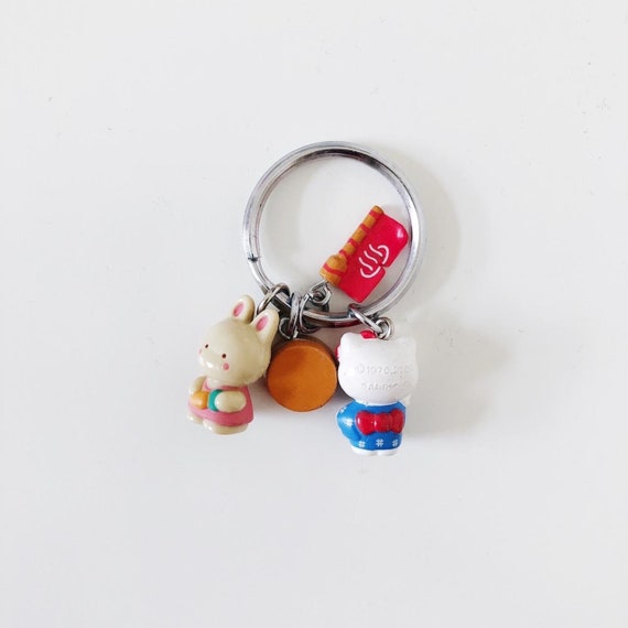 Hello Kitty Onsen Hot Spring Keychain Vintage 2000 - Gem