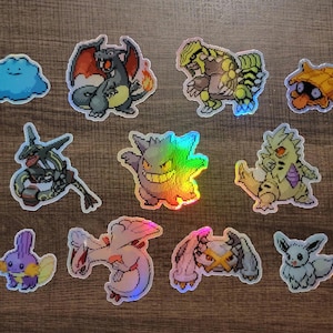 Adesivo Holográfico Monstro Brilhante