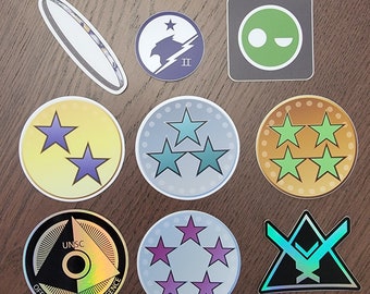Oude ruimteringstickers