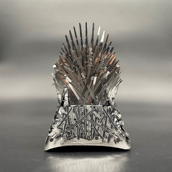 Iron Throne Decor | Game Of Thrones Unique Metal Art Office Desk Decor | Coworker Gift | Metal Art Decoration | 3D Metal Do It Yourself Kit