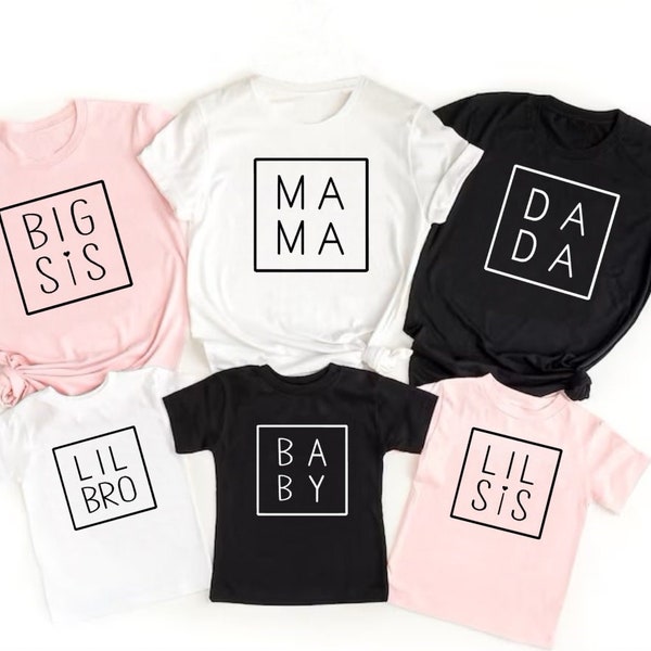 Big Sister Shirt | Dada Mama Big Brother Lil Sister Shirt | Family Matching Shirt | Big Sis Shirt | Big Sister Again | Big Sister To Be