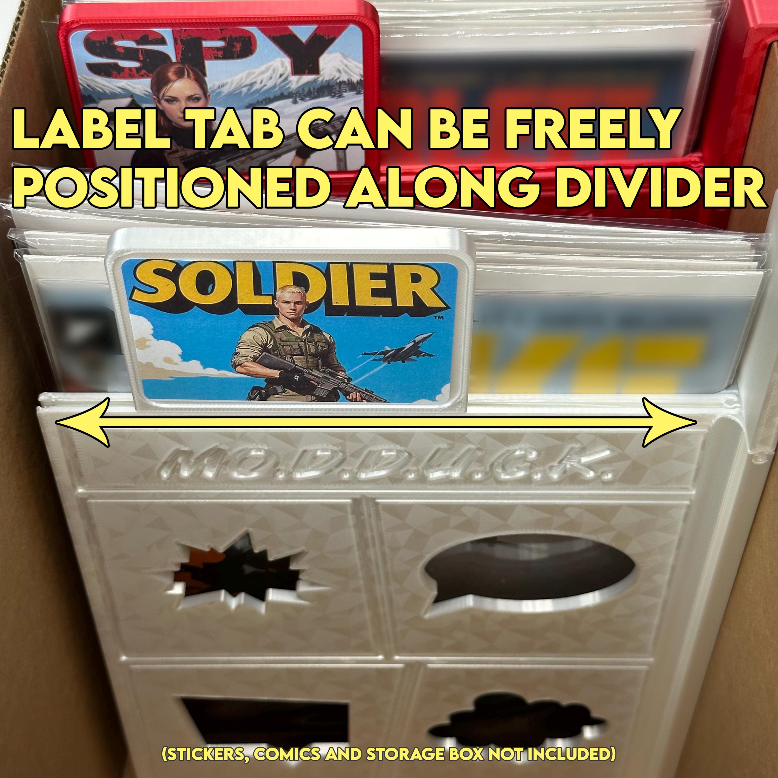 Modular Comic Book Divider, Customizable for Short or Long Box to ...