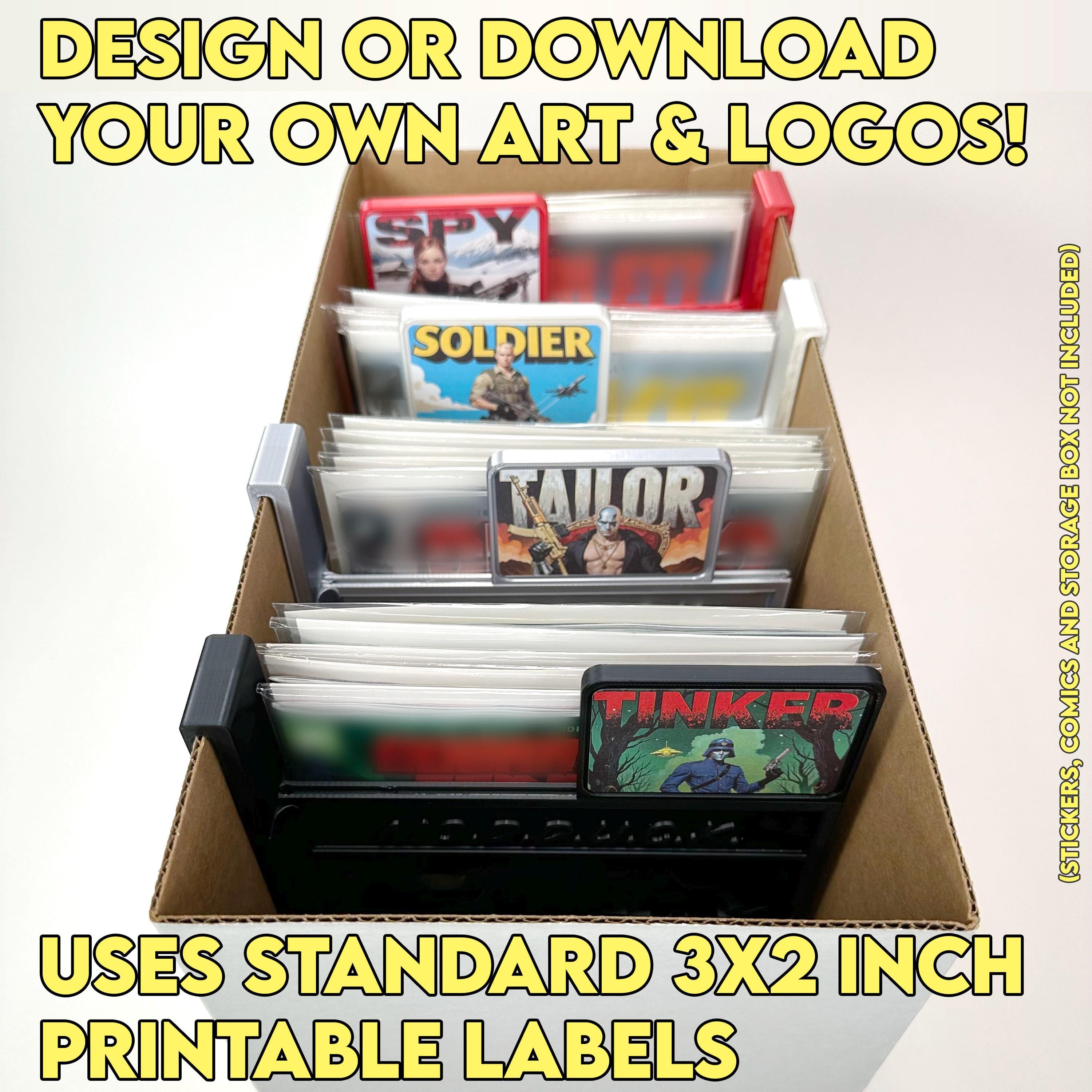 Modular Comic Book Divider, Customizable for Short or Long Box to ...