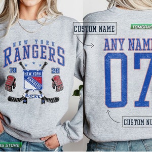 Vintage NHL New York Rangers Logo Sweatshirt, Hockey Shirt U1130