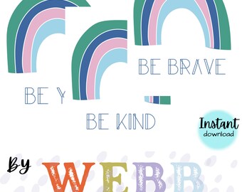 Poster calmanti per la classe arcobaleno