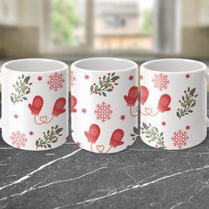 3D MUG SUBLIMATION, Christmas mug sublimation, 11 oz mug, sublimation designs for mugs, digital download only