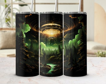 UFO Tumbler Wrap, png: 20 oz sublimatieontwerp (digitale download)