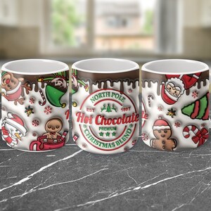 3D Christmas tree Inflated Christmas Mug Wrap, 11oz and 15oz Mug Sublimation Design, Sarcastic Holiday Puffy Mug Wrap PNG, Digital Download