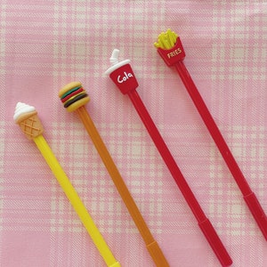 Cute gel Pens, black ink pens, writing pens | kawaii stationery, school supplies | gift for her/him, mom, friends, teachers, graduation