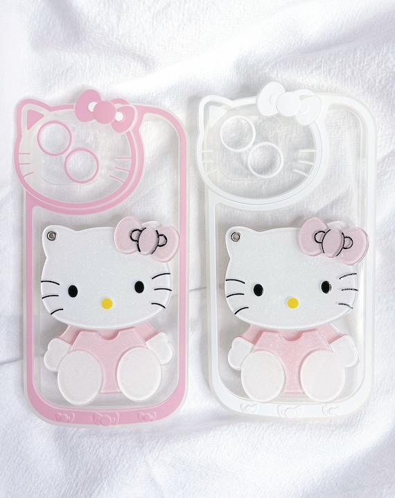 Hello Kitty Mirror iPhone Case, Custom Phone Case, Cute Phone Case, Kawaii Phone Case, Aesthetic Phone Case