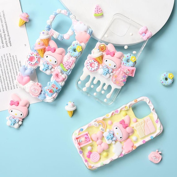 Cream Gel DIY Phone Case Kit, iPhone Phone Case, Handmade Phone