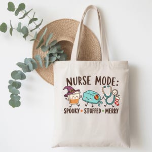 Funny Holiday Nurse Sweatshirt, Hallothanksmas Nurse Sweater, Comfort Colors Nurse Shirt, Halloween Thanksgiving Christmas Nurse Gift image 11