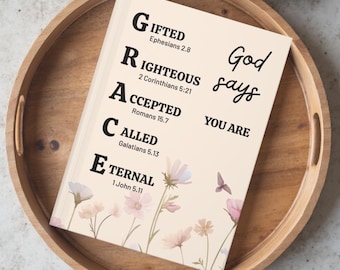 Diario de oración cristiano personalizado, regalo de Pascua para mujeres, cuaderno con versículos bíblicos, regalo católico
