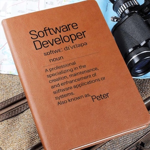 Software Developer Gift, Custom Journal For Friend