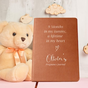 Custom Journal Pregnancy Notes, New Mom Pregnancy journal, Personalized Pregnancy Memory Book , Planner Diary Gift, Expecting Mom Gift