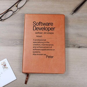 Software Developer Gift, Custom Journal For Friend