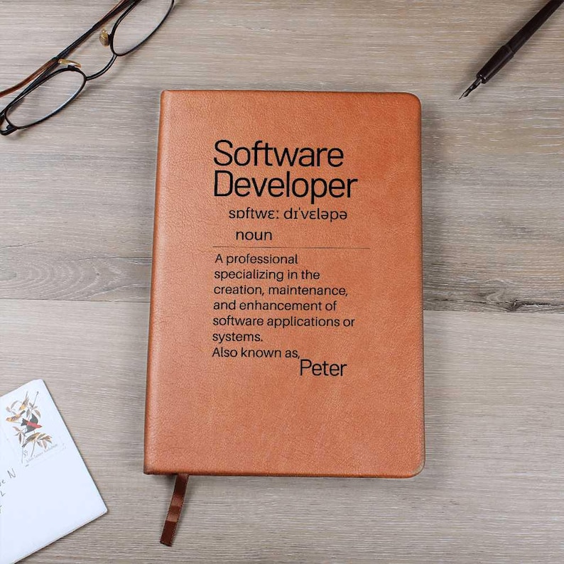 Software Developer Gift, Custom Journal For Friend