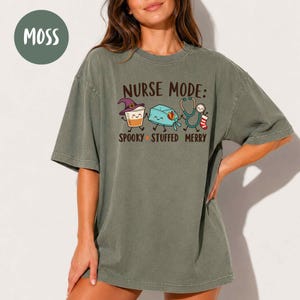 Funny Holiday Nurse Sweatshirt, Hallothanksmas Nurse Sweater, Comfort Colors Nurse Shirt, Halloween Thanksgiving Christmas Nurse Gift image 7