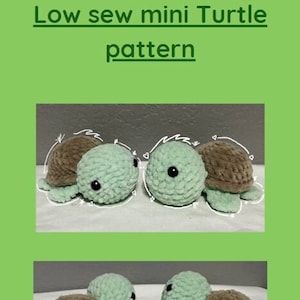 Digitale Low Sew Crochet Seaschildkröte