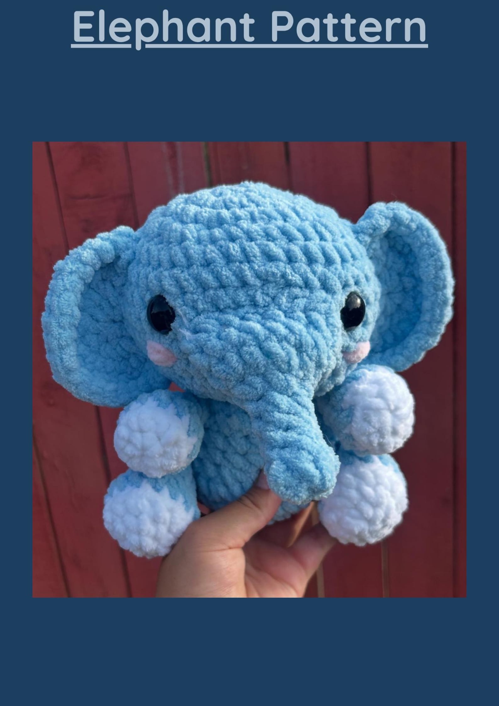 Digital Elephant Crochet Pattern - Etsy