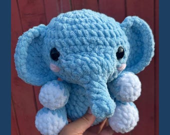 Digital elephant crochet pattern