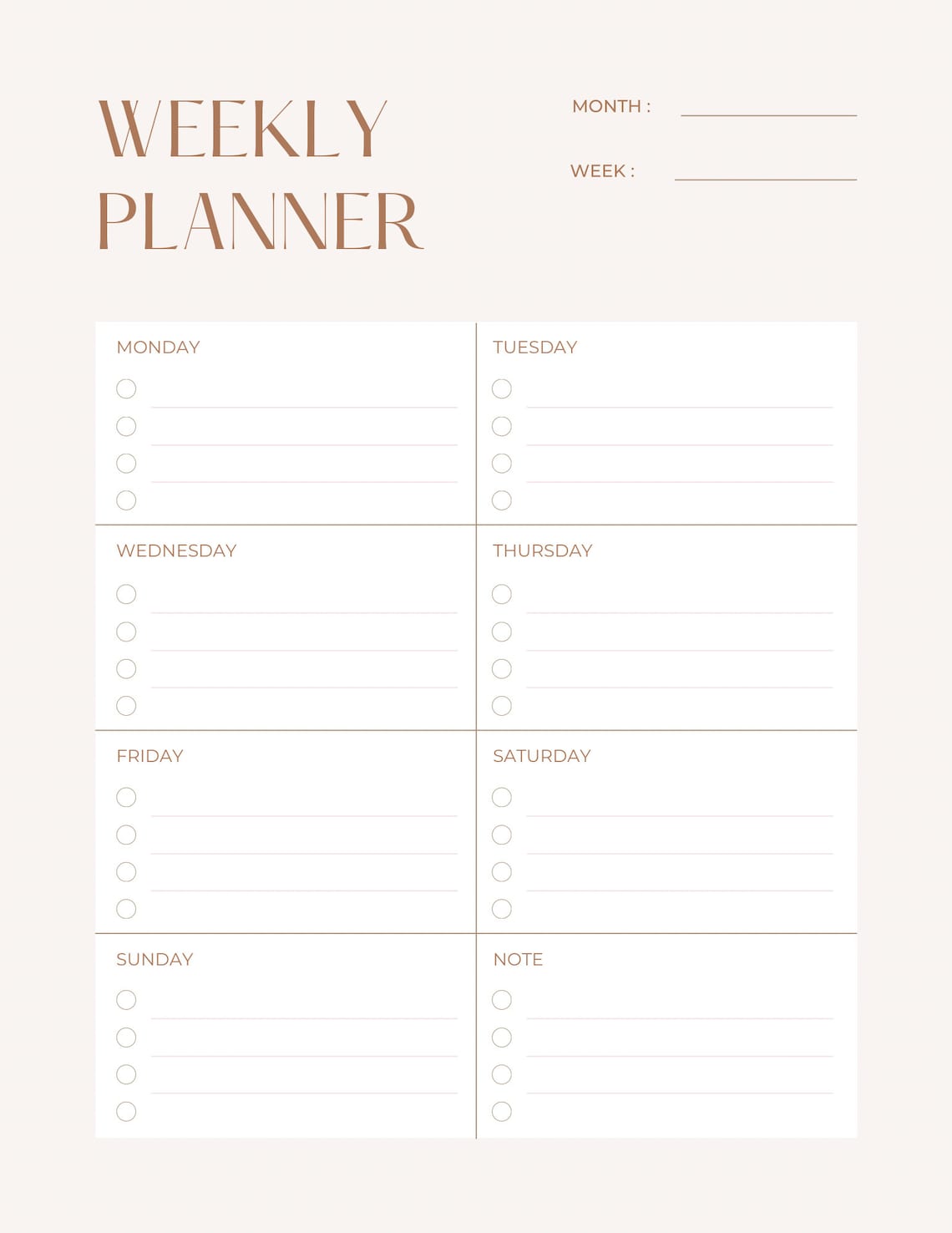 Schedule Planner - Etsy