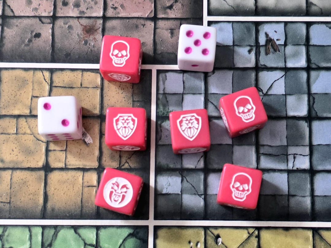 Combat Dice - for Use With Heroquest - Set of 8 - Opaque - Etsy