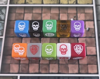 Power Dice - For Use with HeroQuest - Set of 10 - New