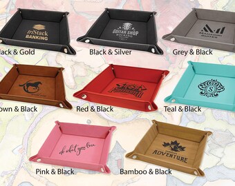 Dice Tray | Valet Tray | All-Purpose Tray - Blank or Choose Your Design with Folding Snaps