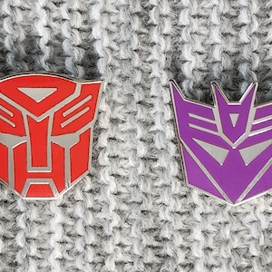 Autobots & Decepticons Emblems - Metal Enamel Lapel Pin