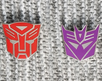 Autobots & Decepticons Emblems - Metal Enamel Lapel Pin