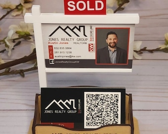 Real Estate Sign Business Card Holder