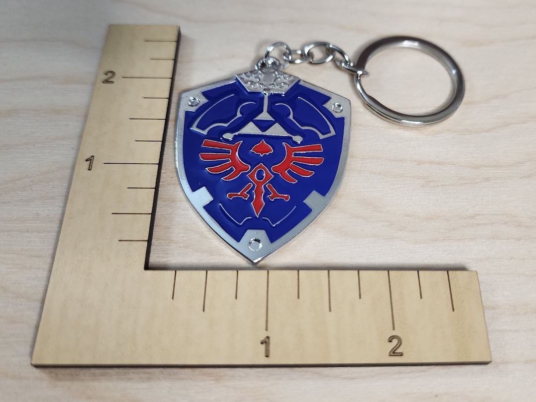 Legend of Zelda Hylian Shield Metal Enamel Keychain - Etsy