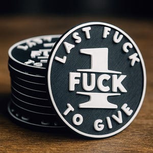 Last F to Give Coin – Funny Gag Gift, Collectible Joke Token, Desk Toy, Stocking Stuffer, Office Humor, Novelty Gift for Friends & Coworkers