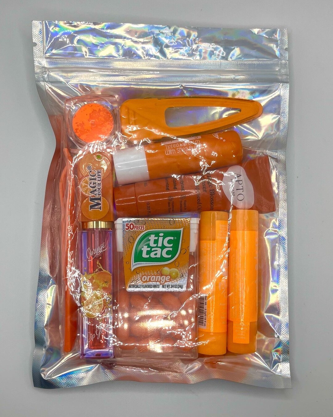 Lip Gloss Bundle Hydrating Lip Kit Orange Lip Gloss Bundle Etsy