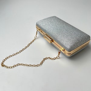 Sparkly Wedding Clutch in 5 Colors | Gold, Black, Silver, Rose Gold, Red Bridal Clutch | Bridal Purse | Evening Clutch | Glitter Party Purse