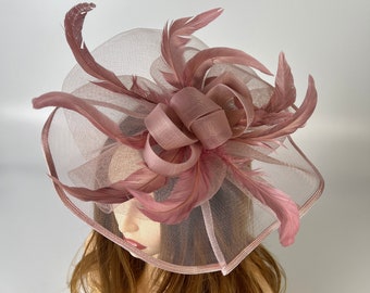 Fascinator Tea Party-hoed voor dames met alligatorclip en hoofdband | 9 kleuren beschikbaar | Kerkhoed | Kentucky Derby-hoed | Kostuum feesthoed