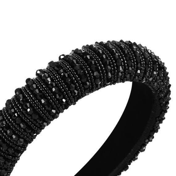 Fascia imbottita con strass Bejewelled Statement fascia per feste